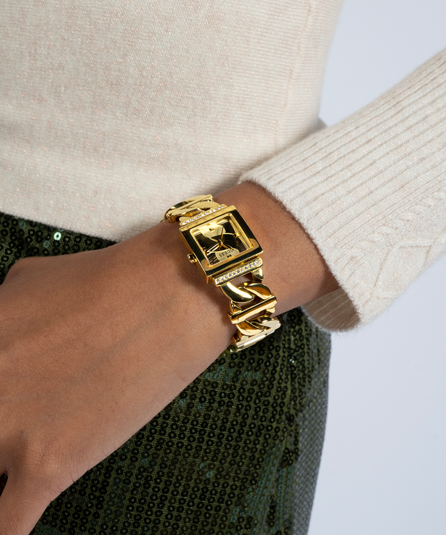 GÛESS Ladies Gold Tone Analog Watch
21mm