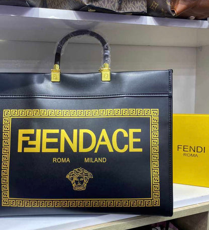 Fen&i x Versace Fendace Convertible Sunshine Shopper