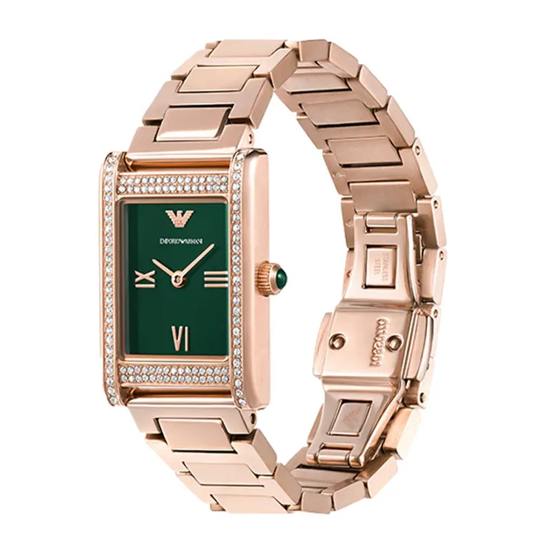 Empôriô Armani Genni Green Dial Ladies Watch- AR11641