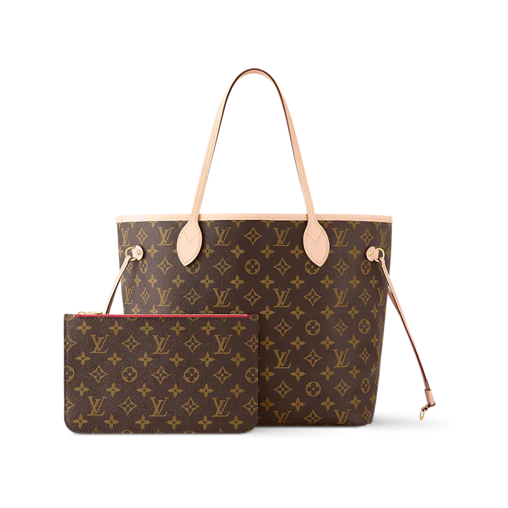 LV Sac Neverfull MM En cuir