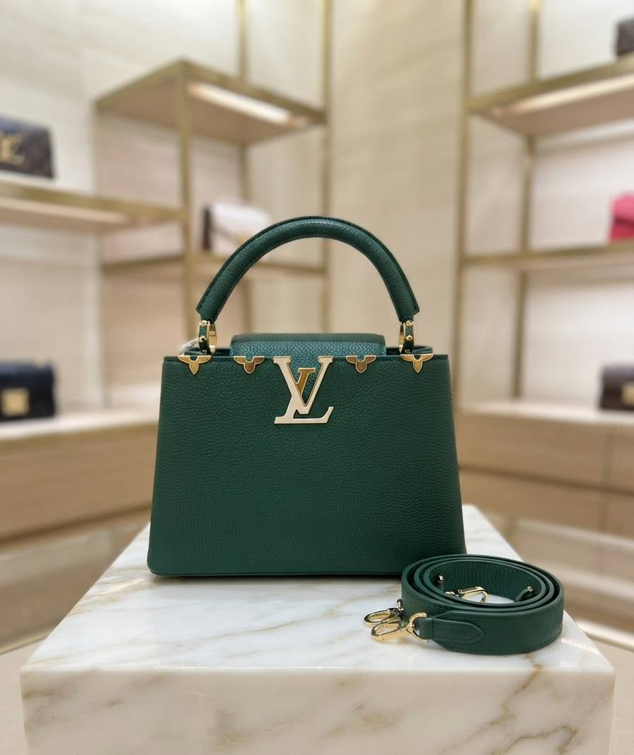 LV Sac Capucines Mini En cuir