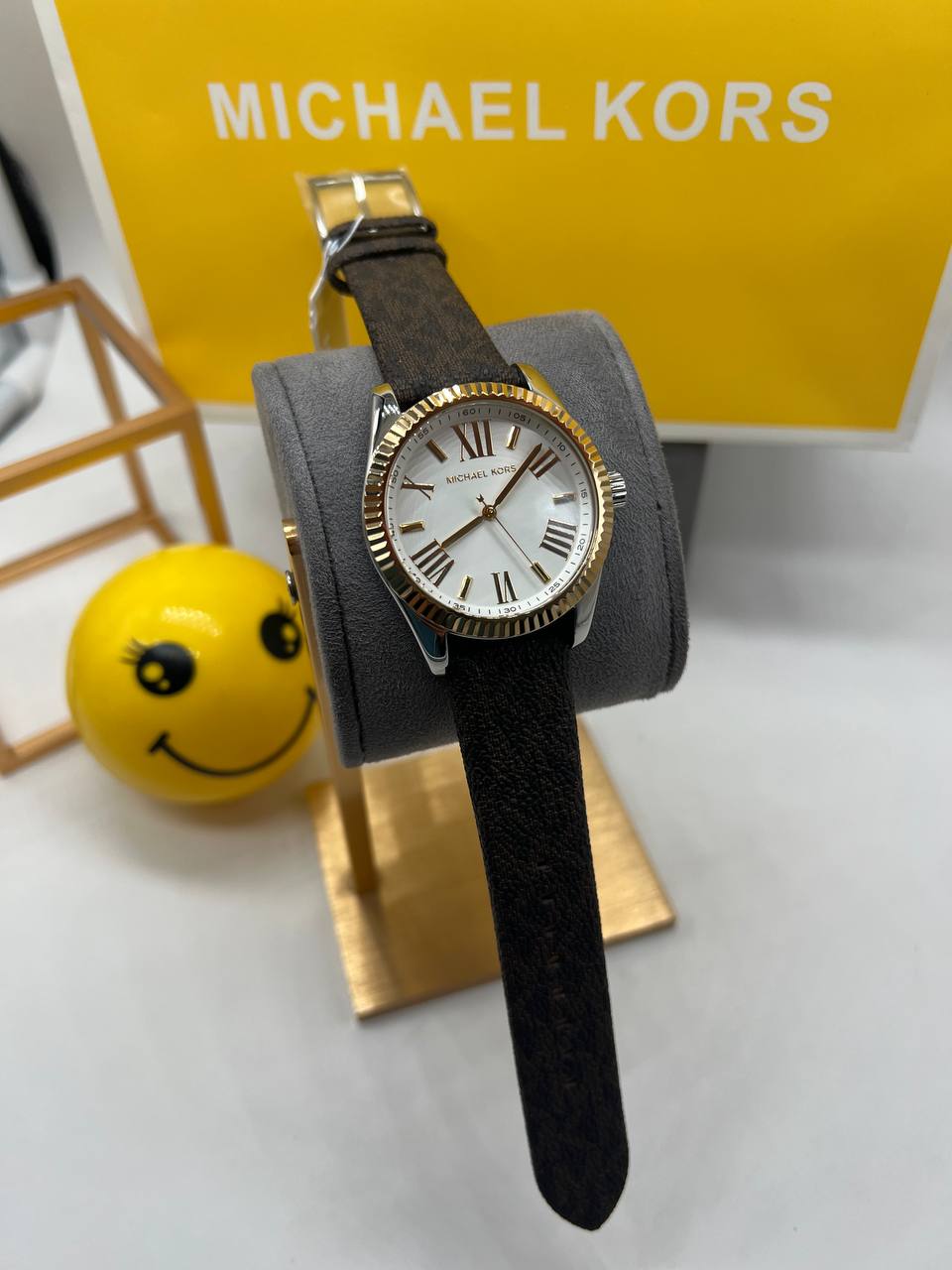 Michael Kors Montre Lexington bicolore avec logo signature