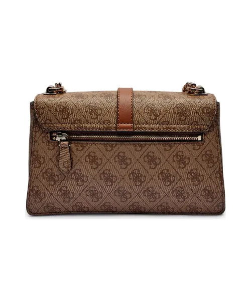 GÛESS Sac bandoulière convertible à rabat Zamira – Logo Latte