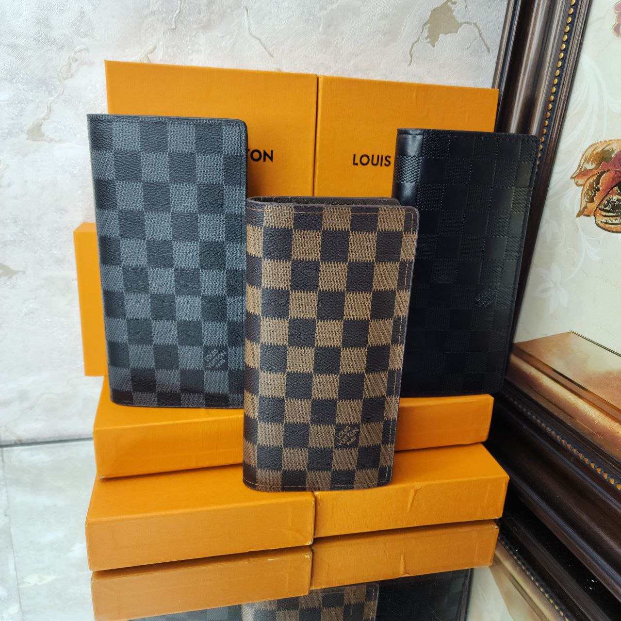 LV Portefeuille Brazza Louis Vuitton Toile Damier