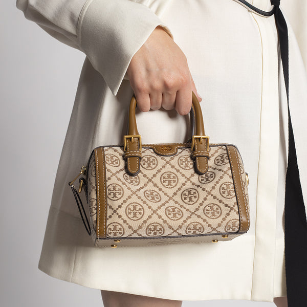 Torÿ Bûrch Sac cylindrique Petite T Monogram