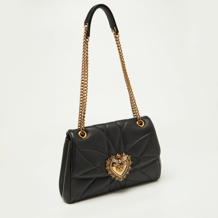 DG Black Quilted Nappa