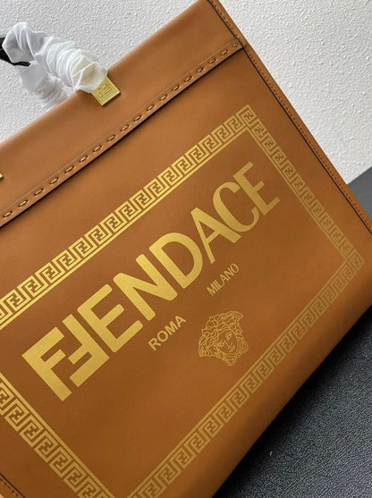 Fen&i x Versace Fendace Convertible Sunshine Shopper