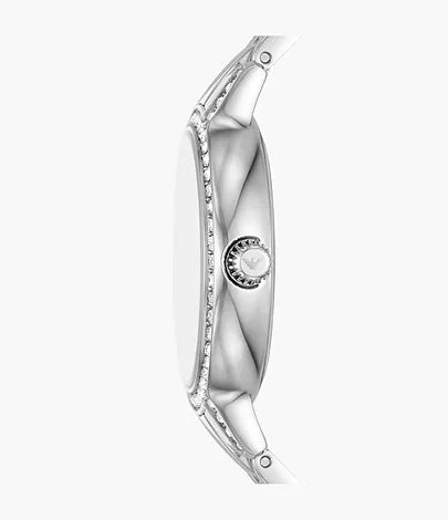 Montre Empôriô Armani à trois aiguilles en acier inoxydable
