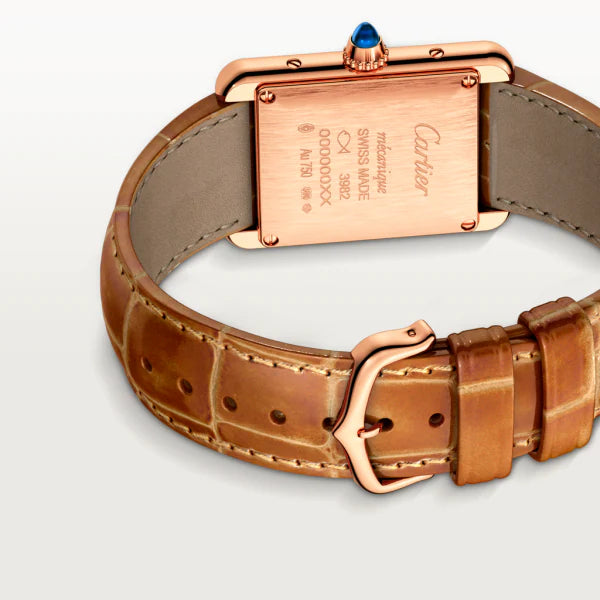 Tank Louis C@rtier watch
Small model, hand-wound mechanical movement, rose gold