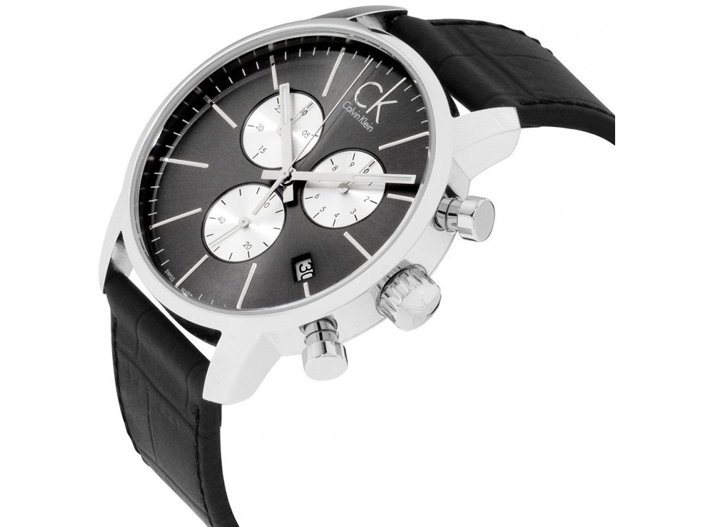 Calvin Klein City Chronographe Cadran Noir pour Homme - K2G271CX