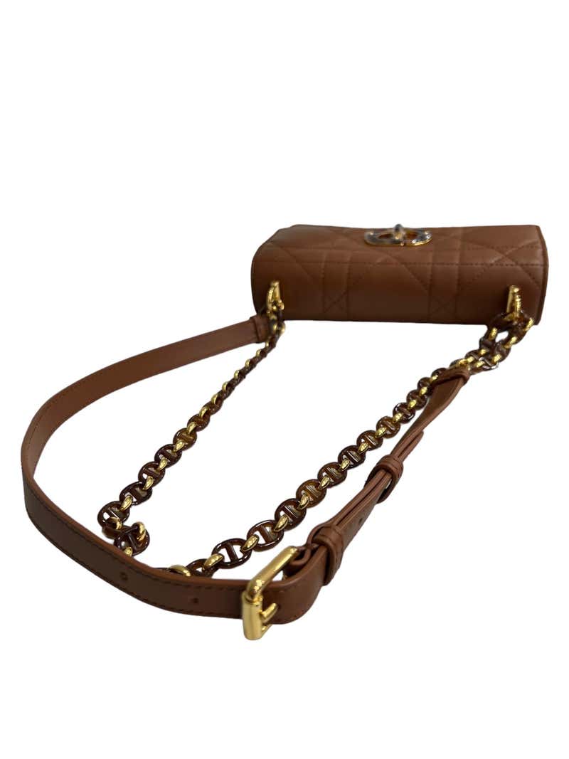 Miss Diôr Caro Borsa A Spalla Pelle Marrone