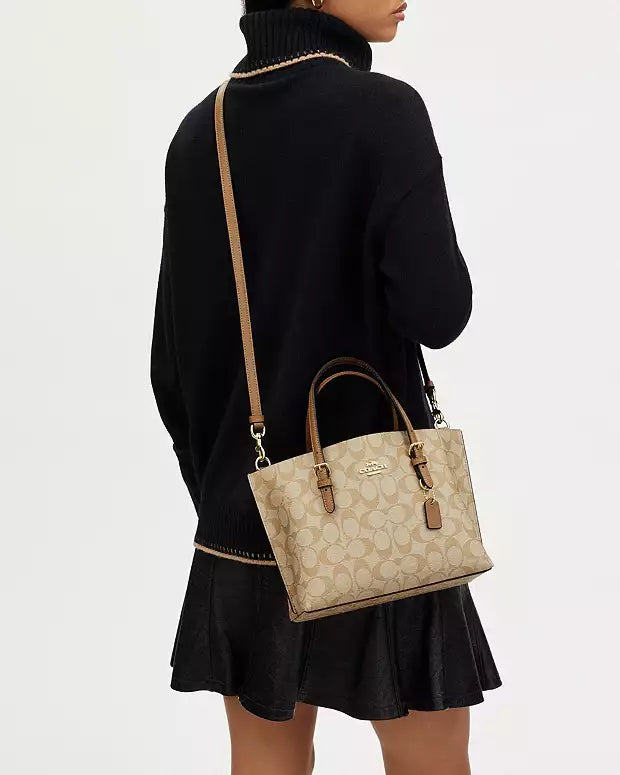 Co@ch Sac Cabas Mollie 25 En Toile Signature