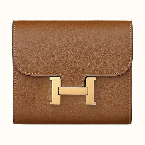 HRMS Portefeuille compact bi-fold Constance, Marron