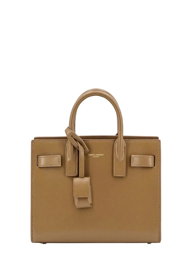 Saint Laurent Sac De Jour En cuir Beige Femme