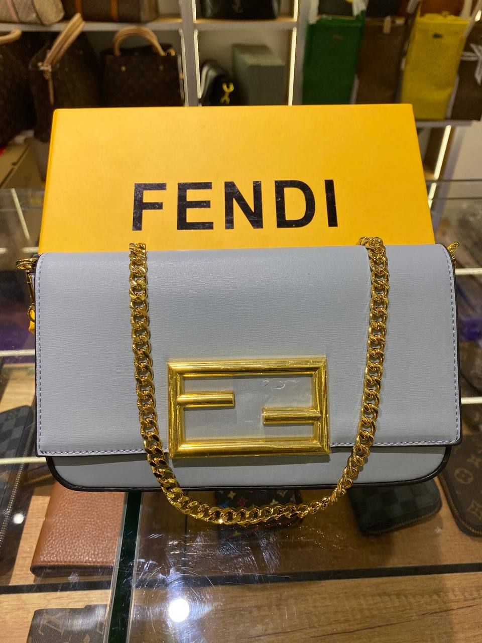 FÊNDÎ FF logo crossbody bag