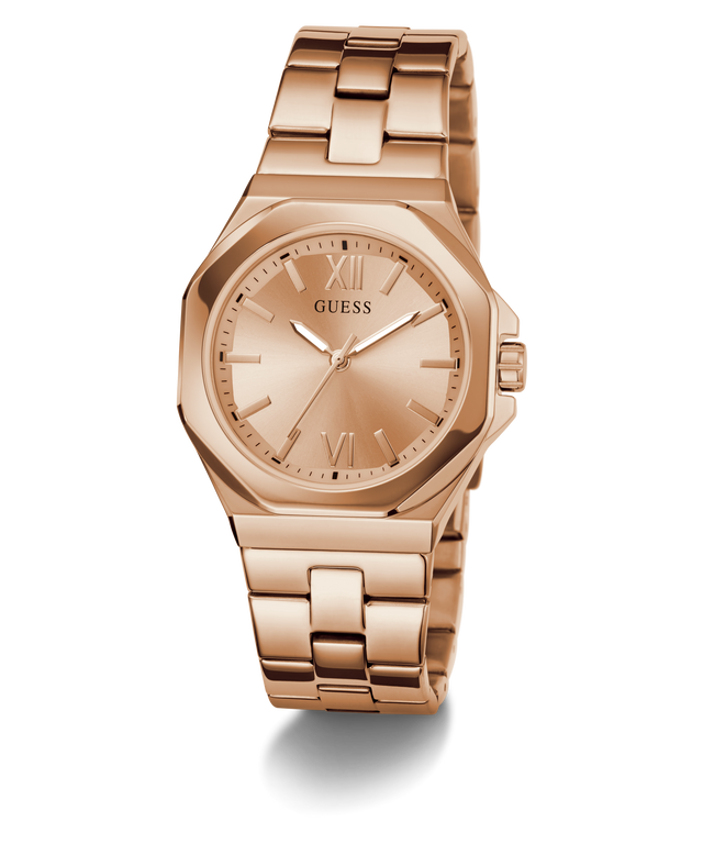 GUESS Ladies Rose Gold Tone Analog Watch