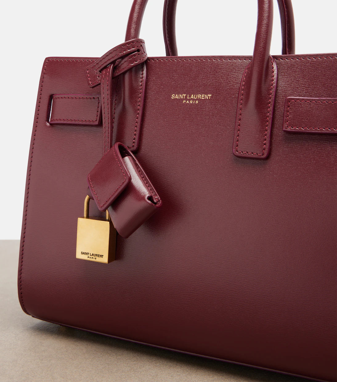Saint-Laurent Tote Sac De Jour Nano de peau En cuir