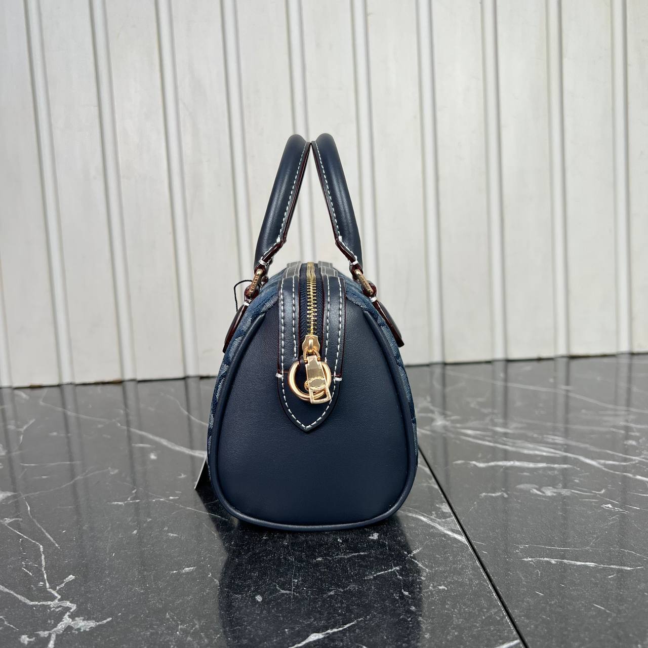Co@ch Mini Rowan Crossbody In Signature Chambray