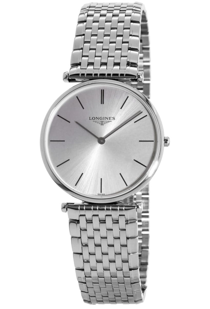 Longines Grande Classique Cadran Blanc inoxydable Boîtier et bracelet en acier