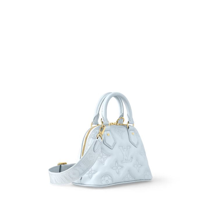 LV Alma BB Matelassé Bleu Glacier