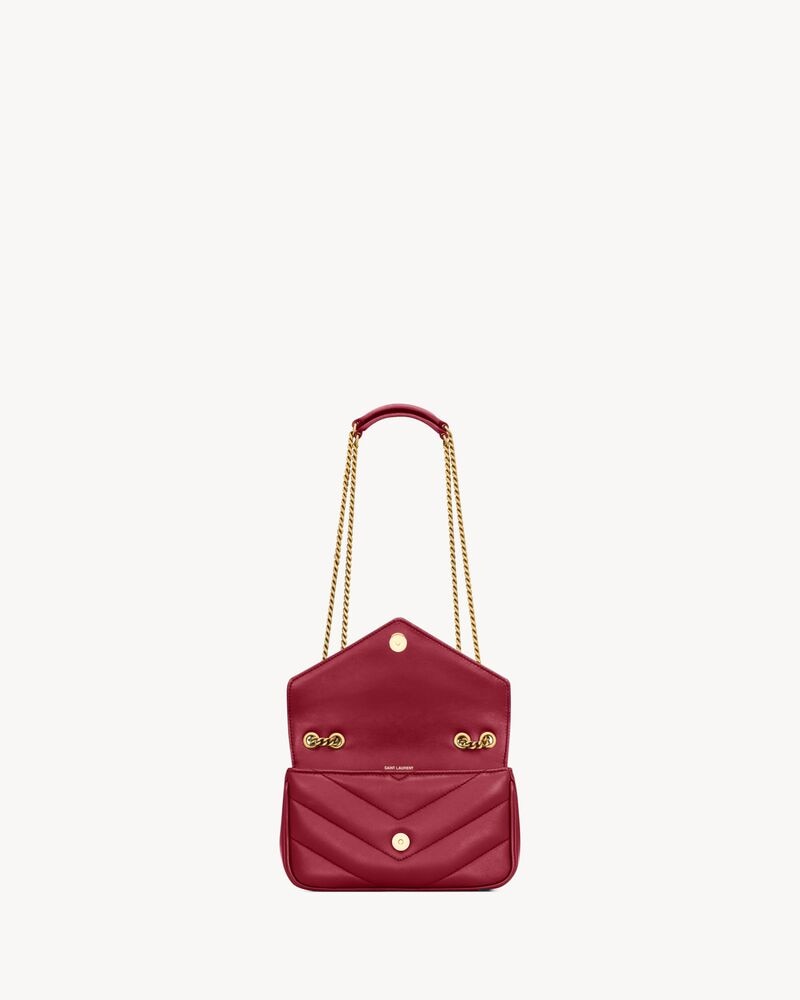 YSL LOULOU MINI d’agneau DEEPLY RED