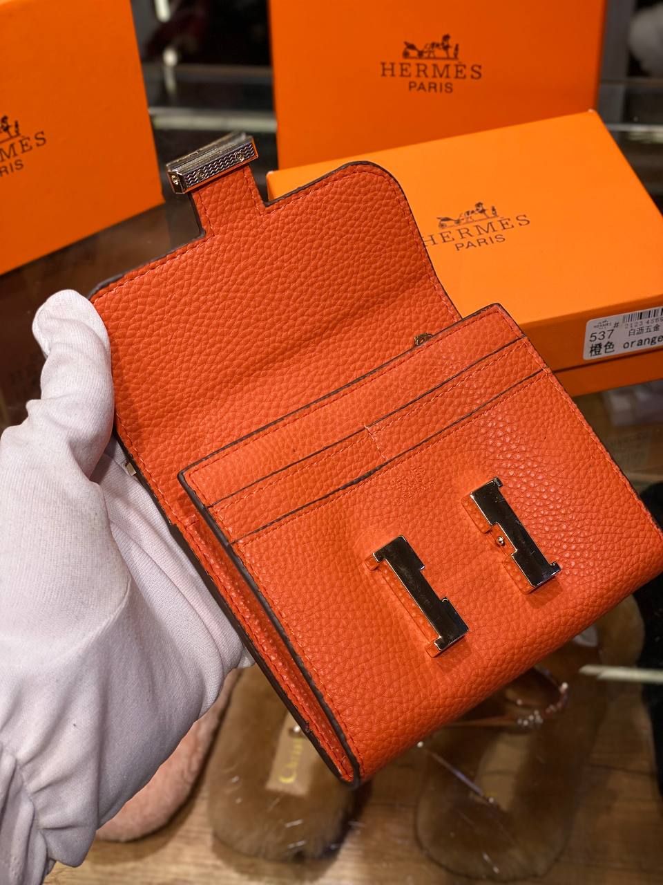 HRMS Constance Compact Wallet, Orange