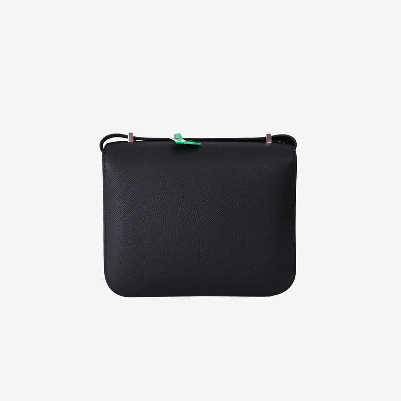Sac Hermès Constance 18  Epsom noir et finitions en palladium