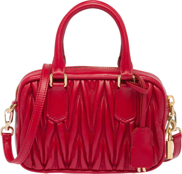 MIÛ MIÜ 
Sac à main Arcadie
Rouge