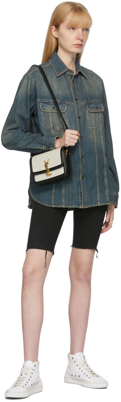 S@INT LAURENT
SOLFERINO SATCHEL IN BOX CREMA SOFT/BLACK