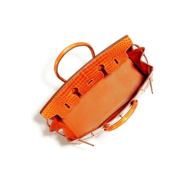 BIRKIN 35 HRMS CROCO ORANGE