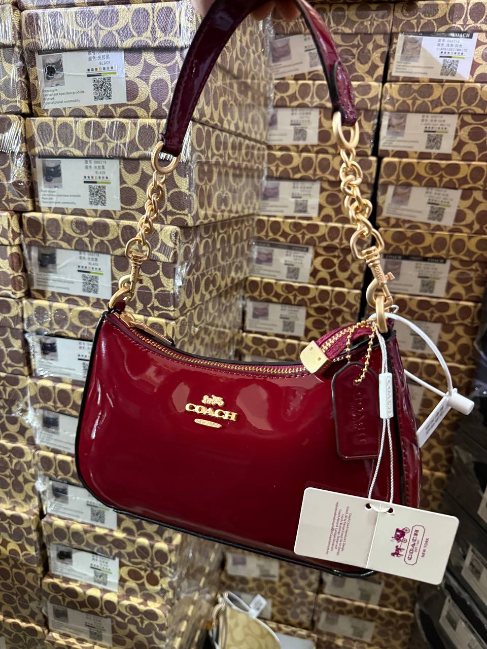 Co@ch Sac à porté-épaule Teri avec breloque boucle