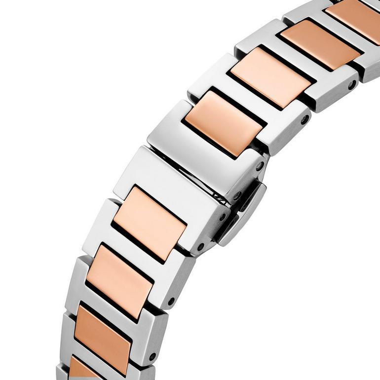Empôriô Armani 32mm Stainless Steel and Rose Gold Tone Crystal Ladies Watch
