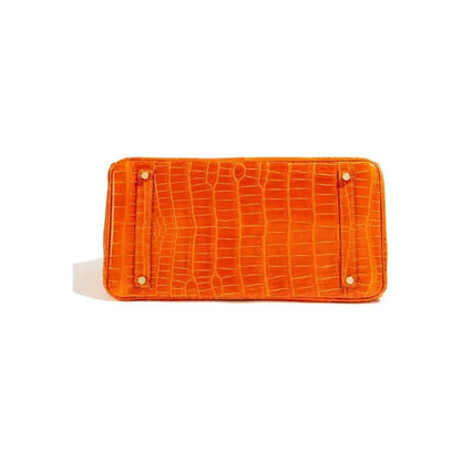 BIRKIN 35 HRMS CROCO ORANGE