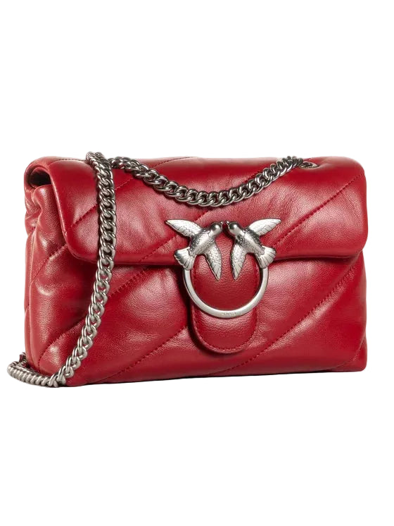 PÏNKÔ Sac matelassé Love Mini Rouge