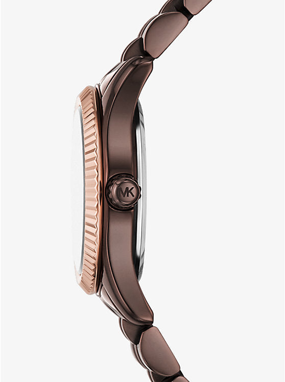MICHAEL KORS
Petite montre Lexington espresso à pierres pavées