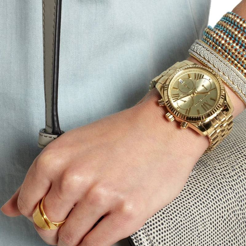 Montre Michael Kors Lexington Chronographe en acier inoxydable