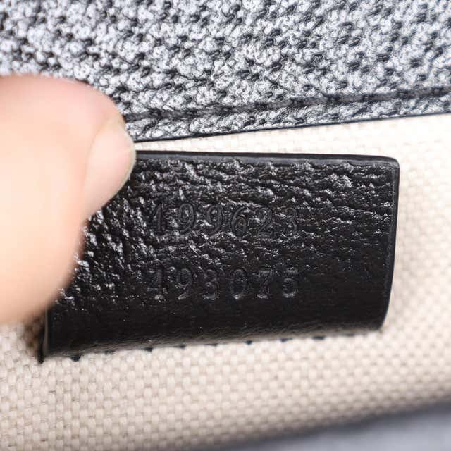 GG Jacquard Black Denim GG Monogram Sac à bandoulière Dionysus de veau texturé