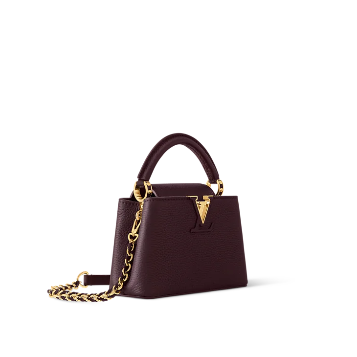 LV Sac Capucines Mini en cuir