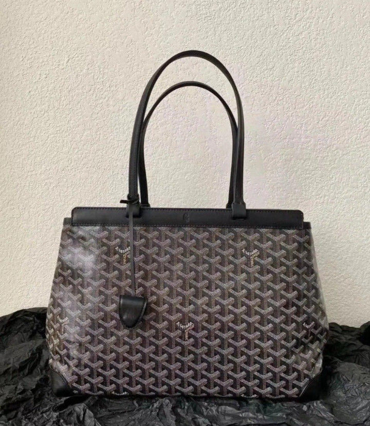 Goyard Goyard Cabas Bellechasse PM en toile enduite Goyardine noire