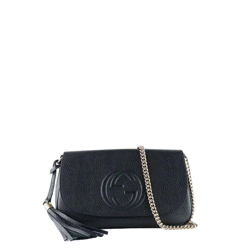 GG
Sac à bandoulière Soho grainé noir