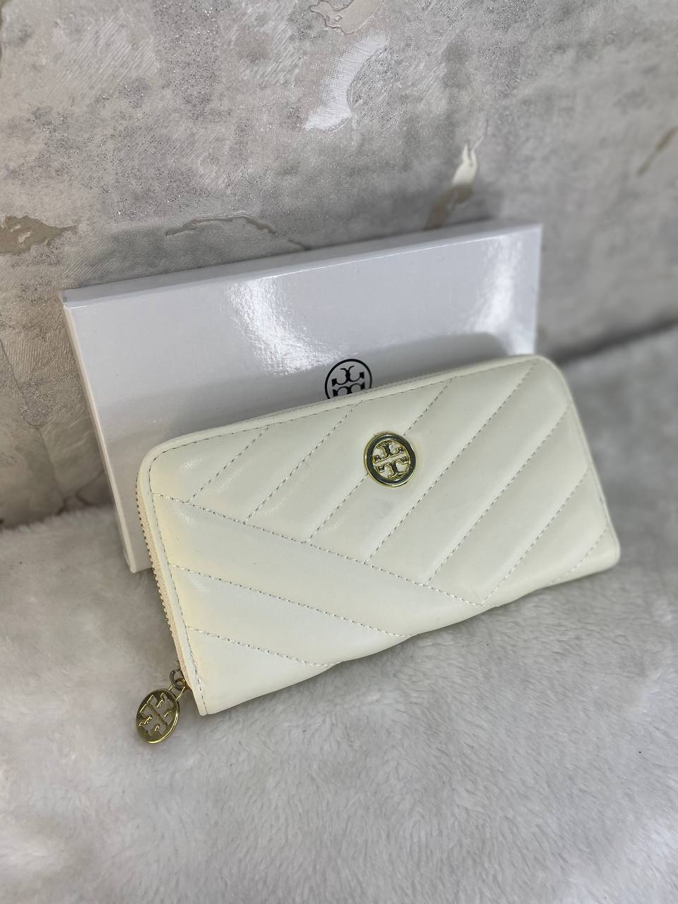 Portefeuille long à chevrons Kira de Torÿ Bûrch Dompet