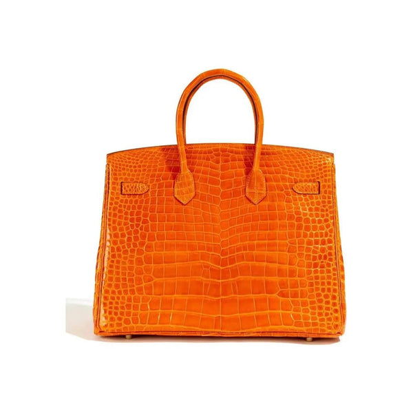 BIRKIN 35 HRMS CROCO ORANGE