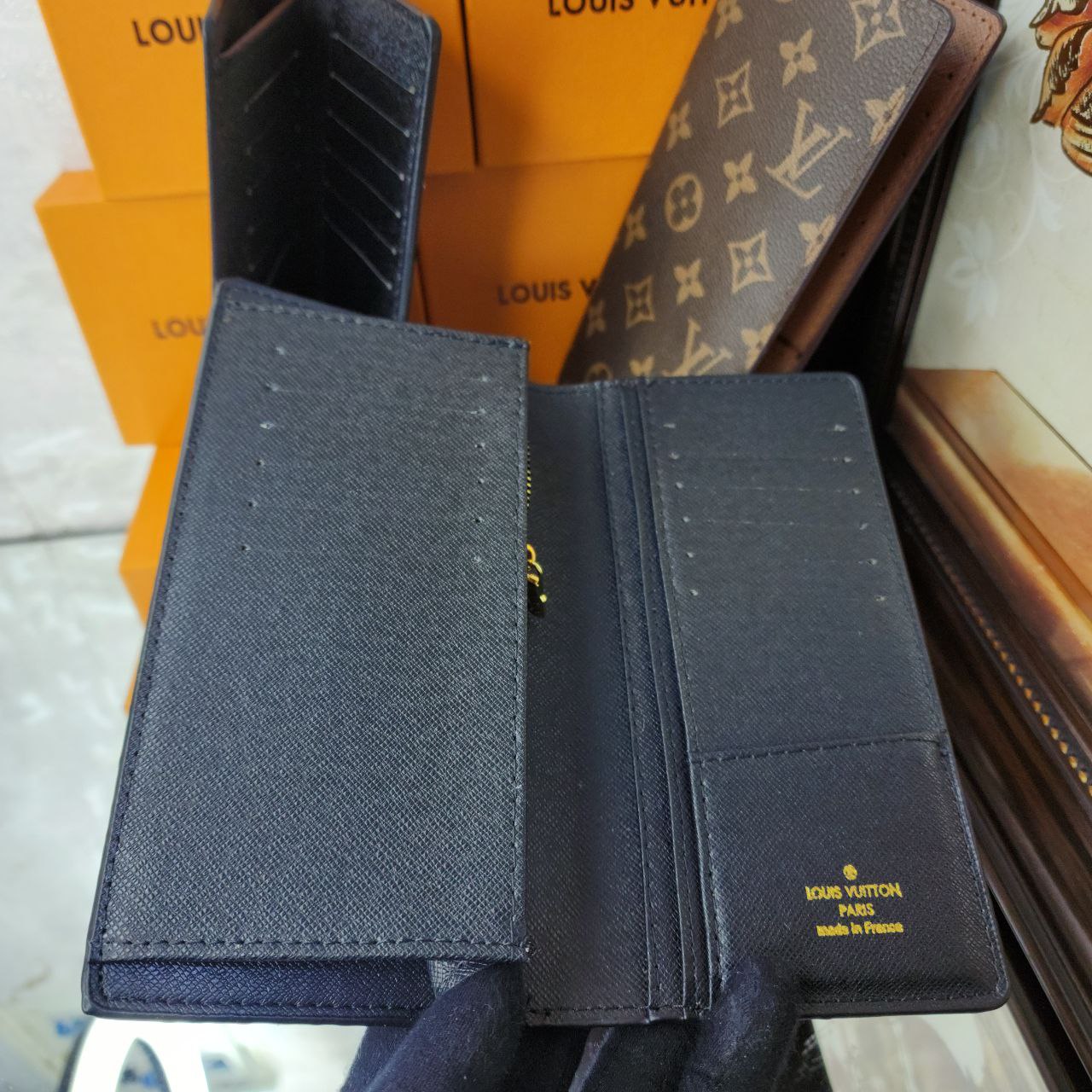 LV Portefeuille BRAZZA 2023 Nouveau Porte Monnaie LV Porte Feuille