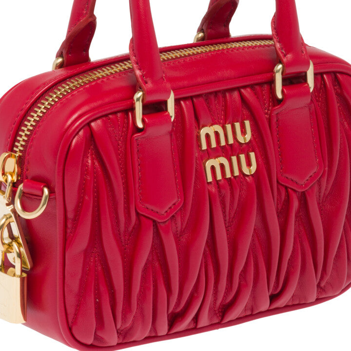MIÛ MIÜ 
Sac à main Arcadie
Rouge