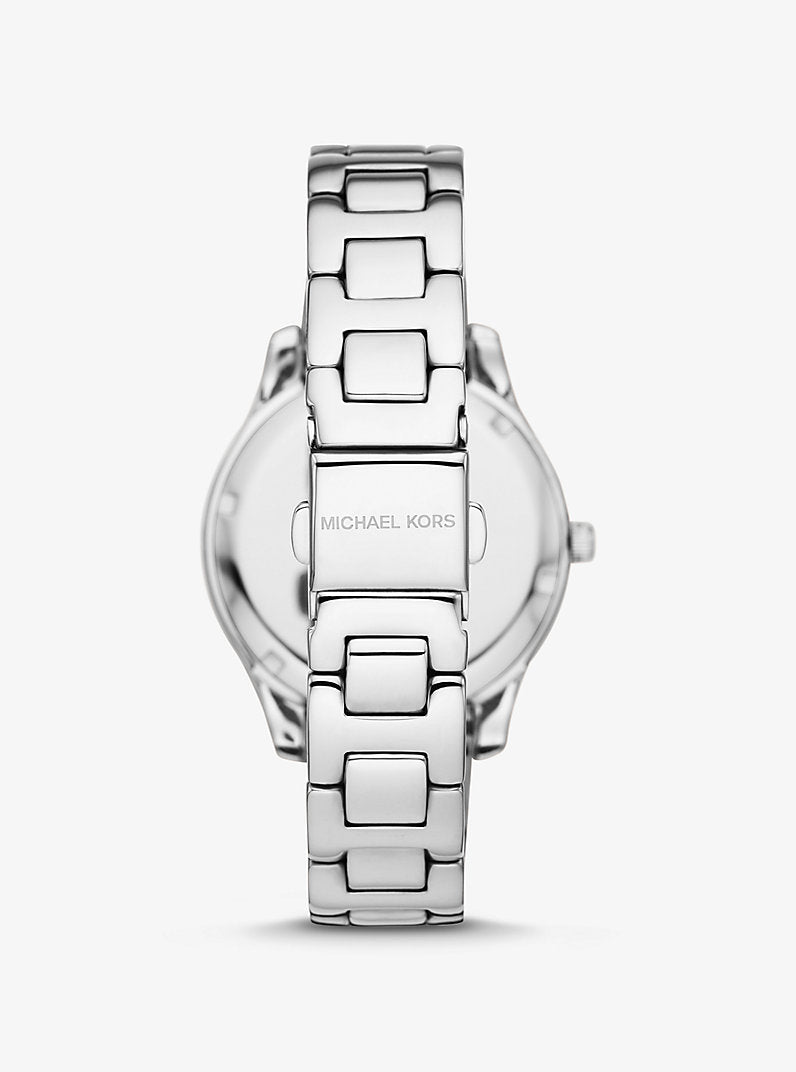 MK Montre Liliane bicolore avec pierres pavées