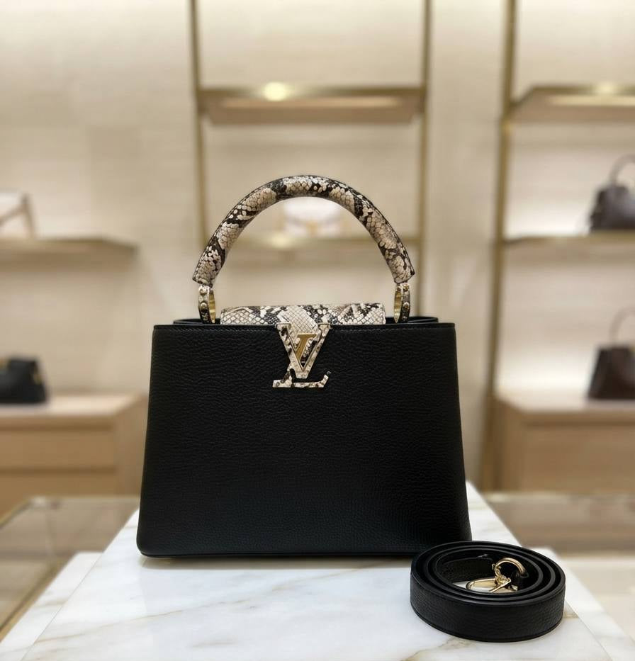 LV Sac Capucines Mini En cuir
