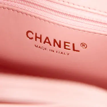 Sac Ch@nel Kelly, petit modèle, rose clair