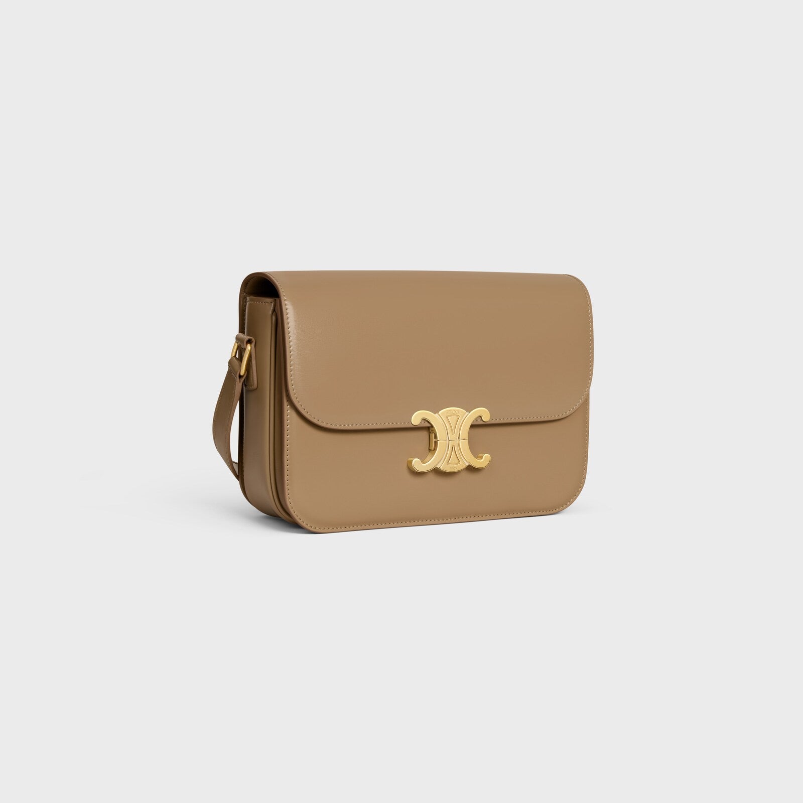 Cêlinë CLASSIQUE TRIOMPHE BAG IN shiny calfskin