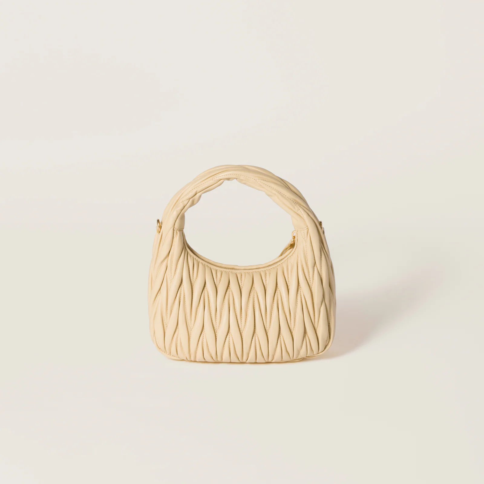 MIÛ MIÜ Sac hobo Wander nappa matelassé