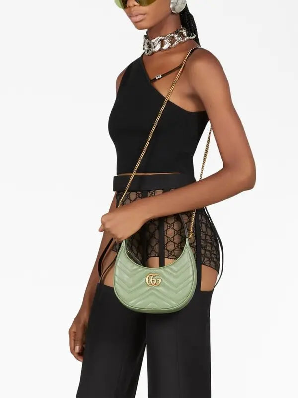 GG marmont half-moon shaped mini bag